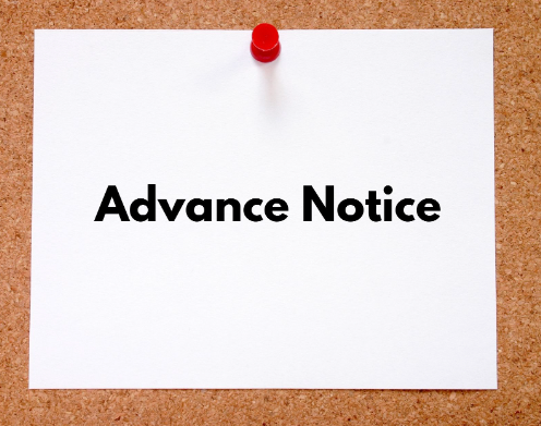 Advance Notice - We're taking a short break