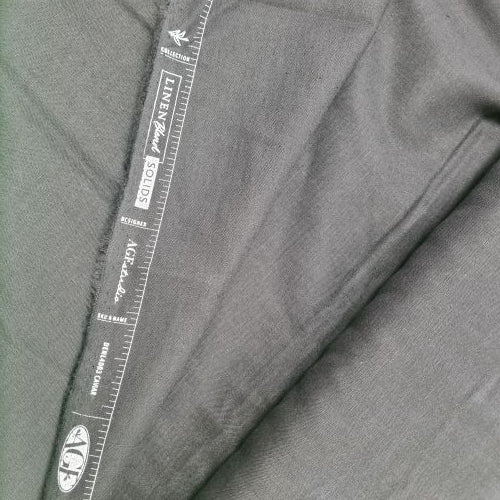 LINEN BLEND - Caviar Solid