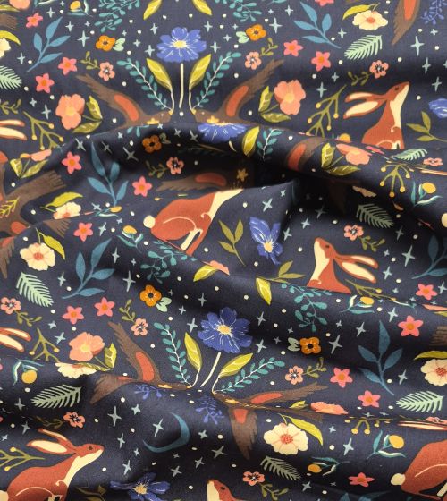 Starling - Moonlit Forest Dark by Maureen Cracknell