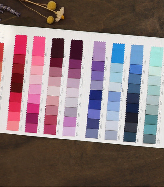 Latest Shade Card - Art Gallery Fabrics Pure Solids 2026 Edition