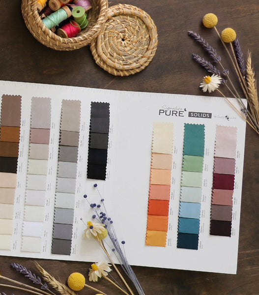 Latest Shade Card - Art Gallery Fabrics Pure Solids 2026 Edition
