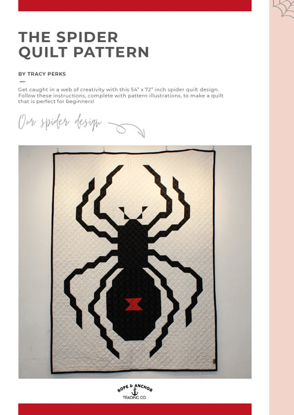 Rope and Anchor Trading Co - The Spider Quilt - Halloween