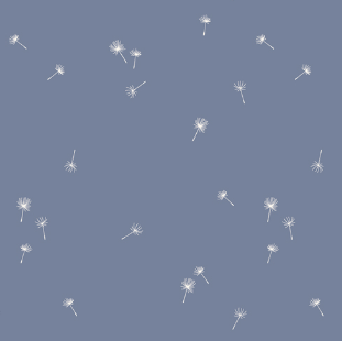 Bolt End - Fresh Linen - Dancing Dandelions 48cm