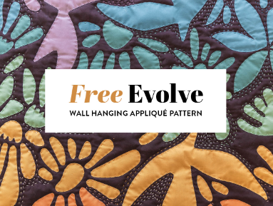 Evolve Wall Hanging Applique Pattern by Suzy Quilts