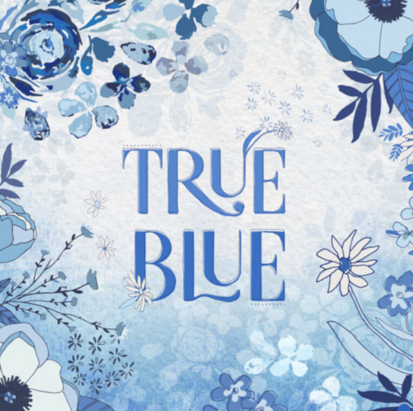 True Blue - Sprinkled Florets Sky