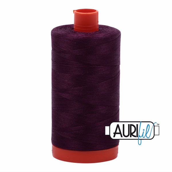 Aurifil Thread: Very Dark Eggplant (1240)