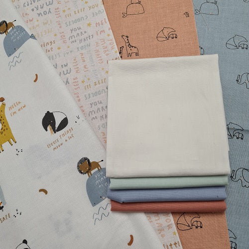 Bolt End - Little Things Animals Blue